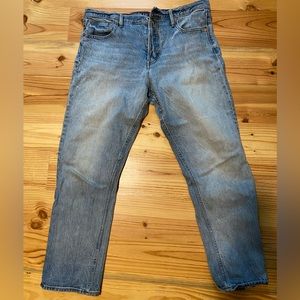Gap 100% cotton cone denim straight leg jeans 32
